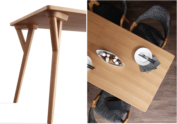 北欧ダイニングテーブル｜【ILALI】イラーリは良質の材料で細部にまで丁寧に作り込まれています。